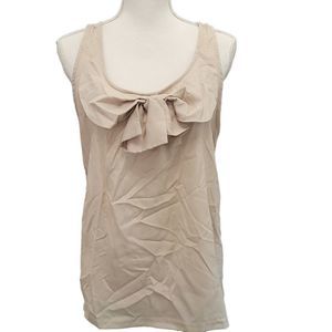 American Rag | Sleeveless Bow Blouse | Color: Beige | Size: XL